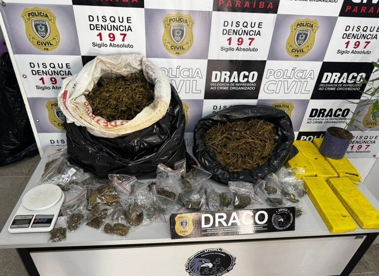  Polícia Civil prende homem acusado de tráfico de drogas e roubos a residências em Campina Grande