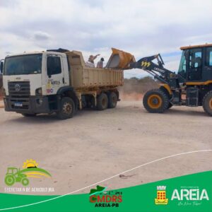  SENAR/PB e Secretaria de Agricultura de Areia disponibilizam 15 toneladas de calcário para agricultores familiares de Areia