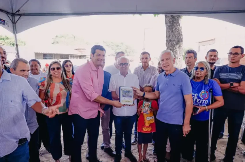  Obras da Praça Gauchinha Têm Autorização de Cícero Lucena e Leo Bezerra