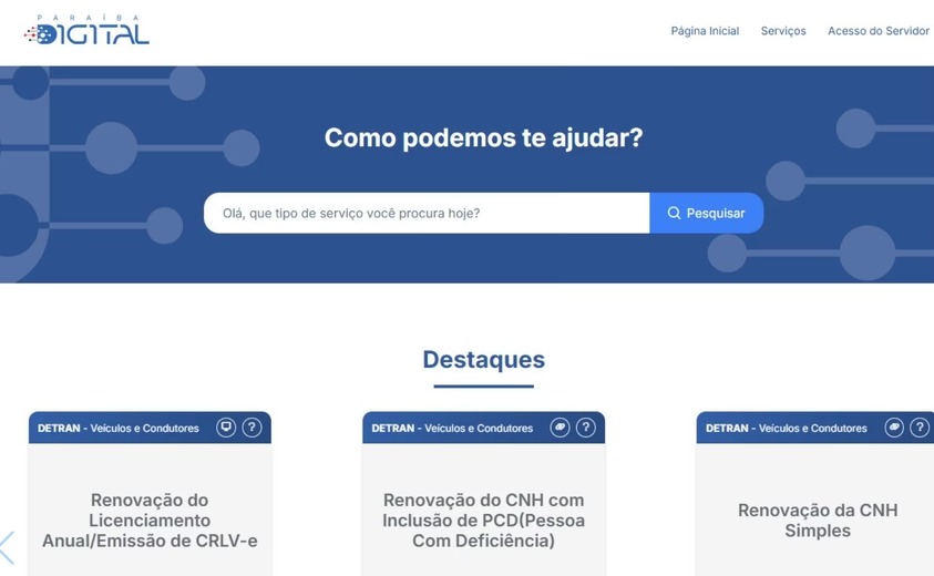  Paraíba Digital: estado apresenta nova plataforma de atendimento ao cidadão