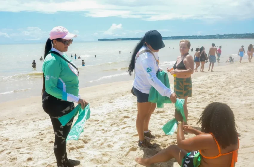  Ações de educação ambiental da Emlur e Semam chegam às praias do Seixas e da Penha; veja programação