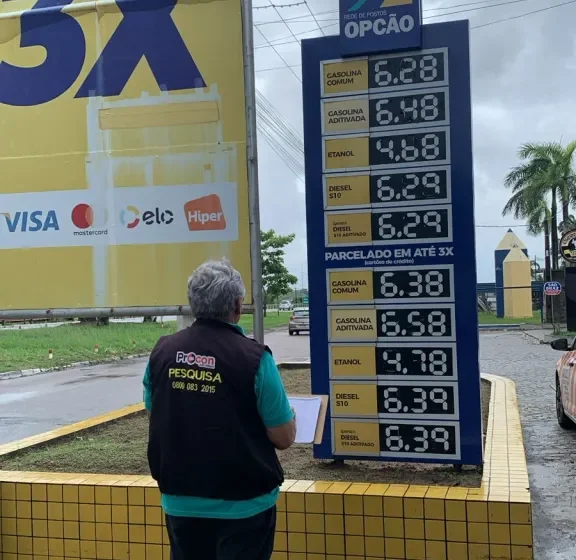  Procon-JP registra diferença de R$ 0,32 no preço da gasolina e de R$ 0,61 no do álcool