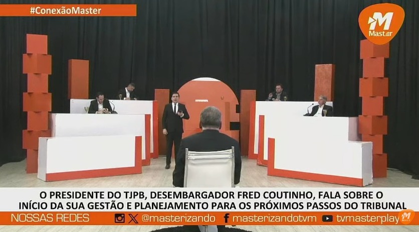  Exclusivo: no Conexão Master, Fred Coutinho fala sobre desafios do TJPB com a morosidade em processos