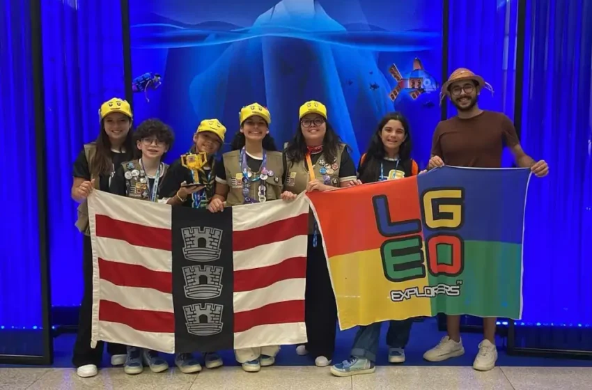 Alunos da Rede Municipal de João Pessoa são premiados durante a First Lego League, em Brasília