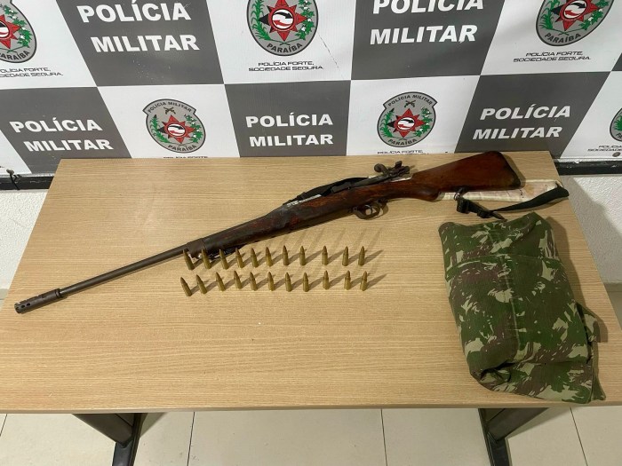 Polícia Militar apreende fuzil em ação na comunidade de Cabedelo