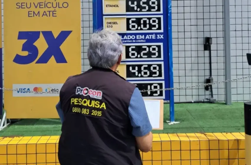 Procon-JP registra queda no preço do diesel por 3 semanas seguidas; preço da gasolina cai há 8 pesquisas