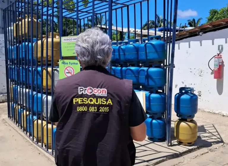 Menor preço do botijão de 13 quilos do gás de cozinha cai R$ 5,00 e está sendo praticado a R$ 84,99
