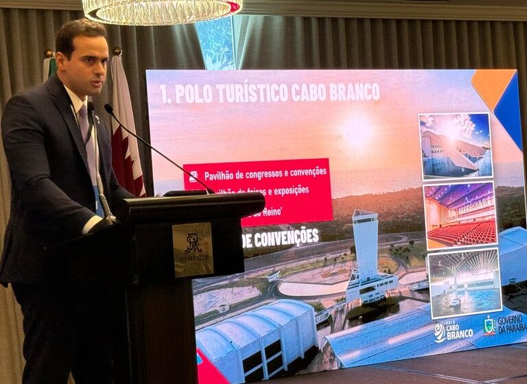  Lucas Ribeiro apresenta projeto do Polo Turístico Cabo Branco a investidores no Catar