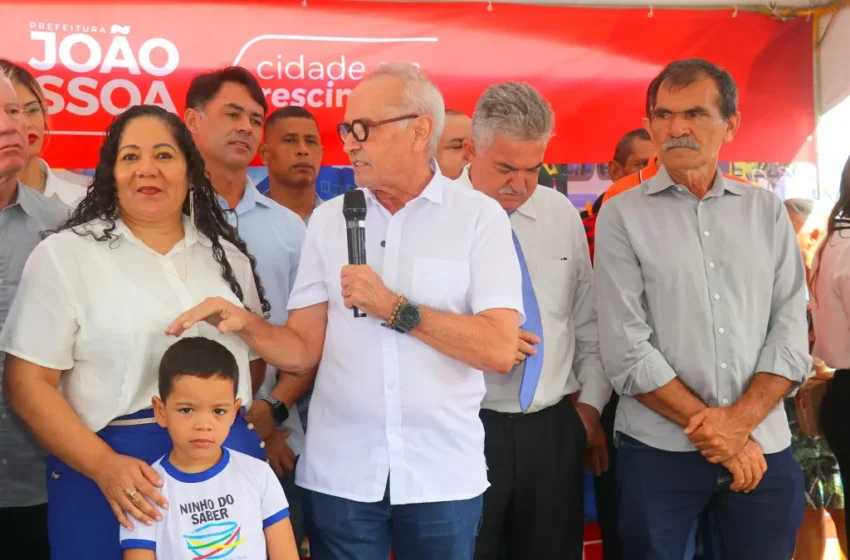 Cícero Lucena entrega novo Ninho do Saber Maria de Nazaré, reconstruído para acolher mais crianças no Funcionários III