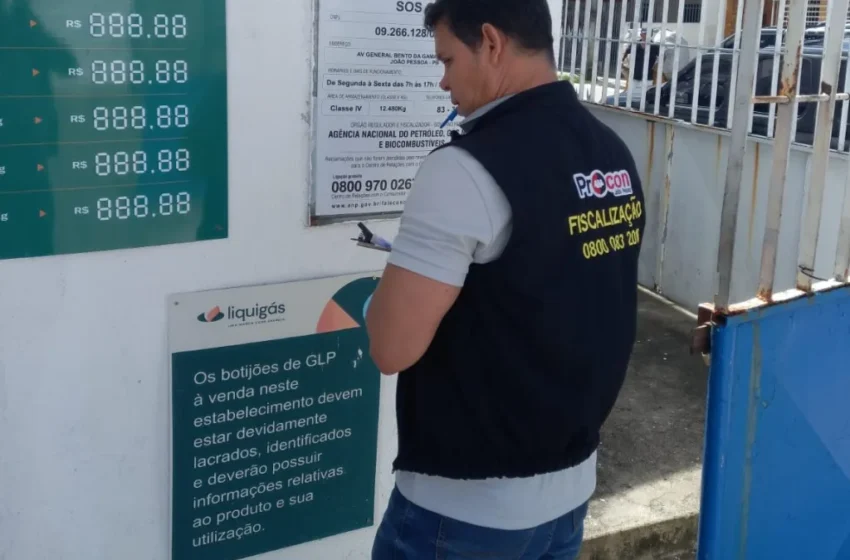Procon-JP notifica sete revendedores de gás de cozinha para entrega de notas fiscais