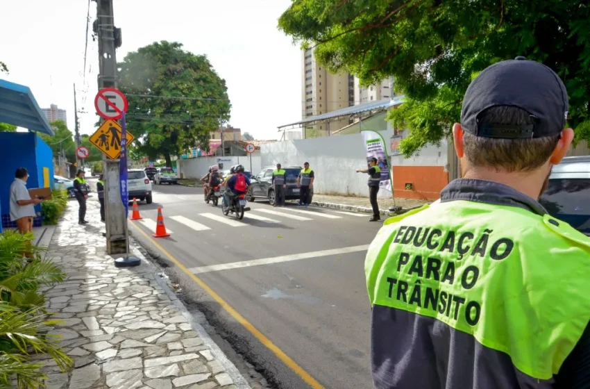 Equipe de Educação da Semob-JP segue com ações de prevenção de sinistros e preservação de vidas