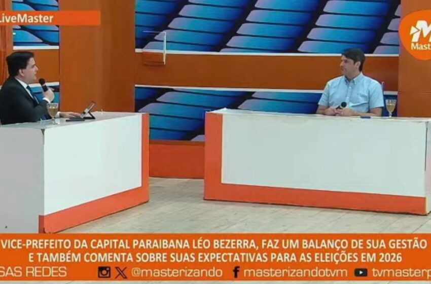 Léo Bezerra fala sobre a obra do Parque do Cuiá, em exclusiva para TV Master