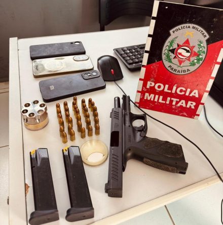  Suspeito de assaltos e homicídios interestaduais é preso com arma de fogo em Cuité