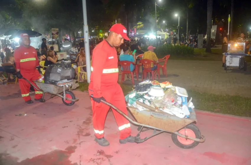 São João Multicultural termina, e Emlur entra em ação com serviços de limpeza