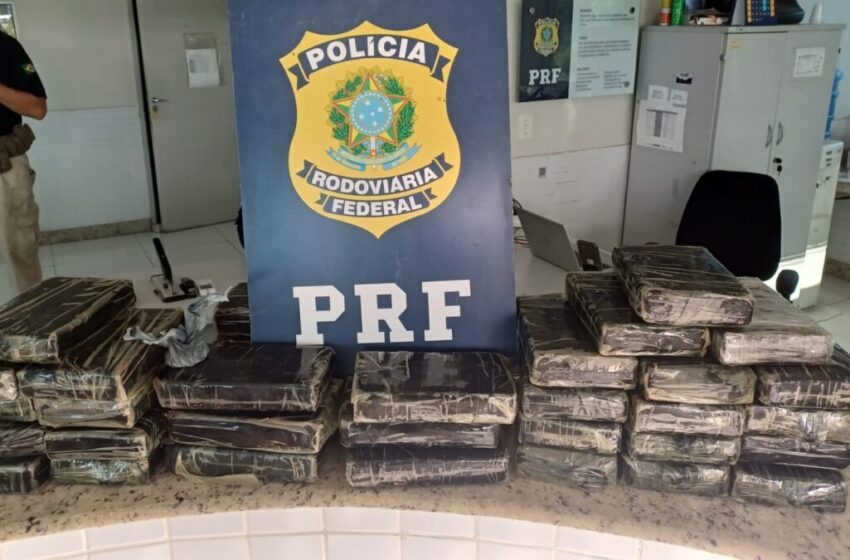 PRF apreende 45 kg de cocaína em caminhonete durante fiscalização na BR-104, em Lagoa Seca, Agreste da Paraíba