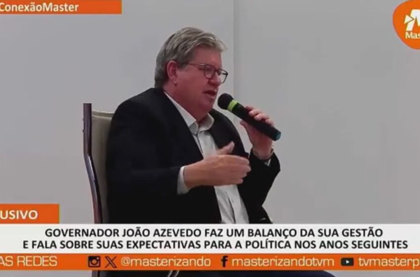 EXCLUSIVA: Governador João Azevedo assegura continuidade do governo da Paraíba até o fim de 2026 mesmo em caso de saída para disputa ao Senado