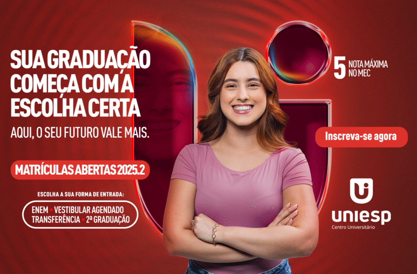UNIESP abre matrículas para o semestre 2025.2