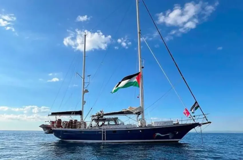 Barco com ativistas está a 48 horas de Gaza com ajuda humanitária