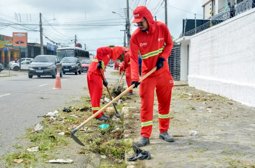 Emlur realiza ações de conservação e limpeza em 10 bairros da Capital