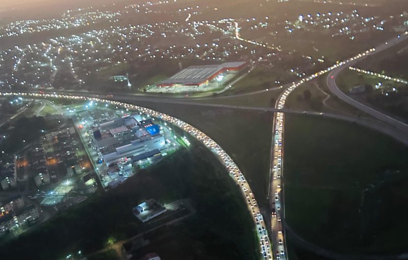 Trânsito lento na BR-230 marca retorno do feriadão de São João