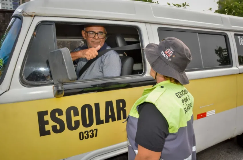  Semob-JP segue vistoria em transportes escolares para garantir segurança dos estudantes