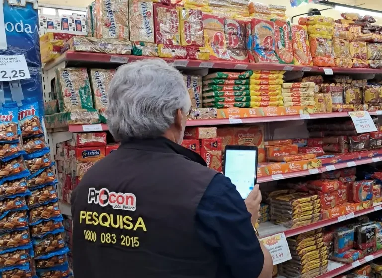  Pesquisa do Procon-JP para alimentos da cesta básica encontra diferença de mais de R$ 14 no preço do leite