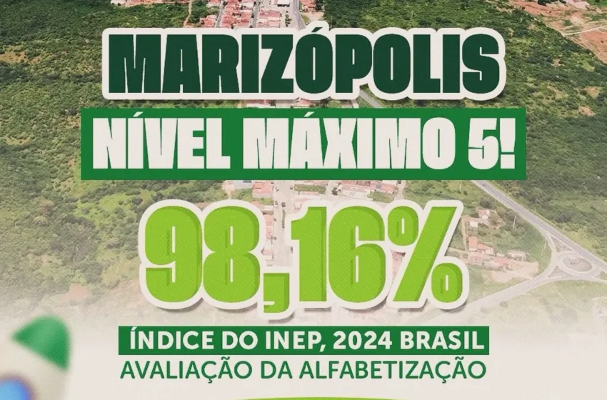 Marizópolis alcança nível máximo de alfabetização e se destaca entre os melhores municípios do Brasil