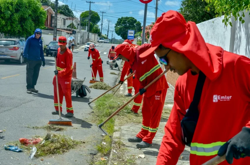  Emlur realiza ações de limpeza e conservação nos bairros da Torre, Água Fria e Costa do Sol