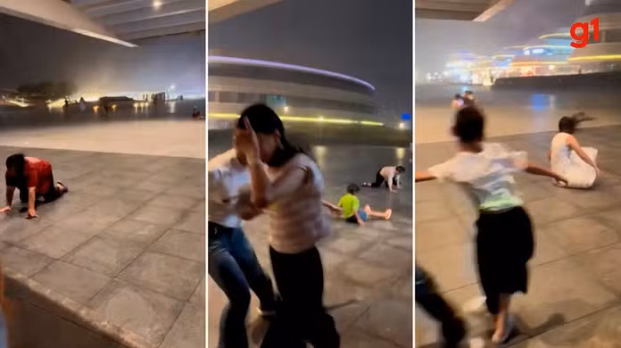 Tufão Wipha provoca cenas dramáticas no sul da China; criança é lançada pelo vento