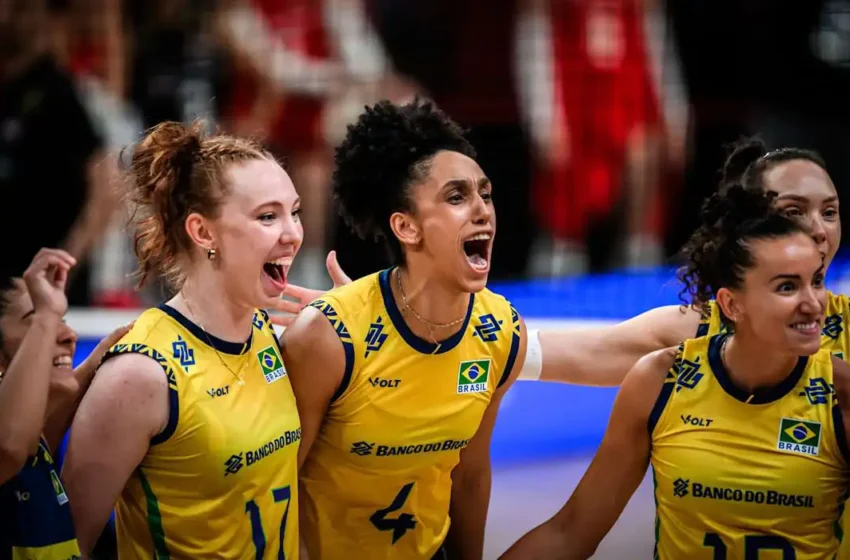 Brasil vence a França por 3 sets a 2 na Liga das Nações de Vôlei Feminino, mas perde Ana Cristina por lesão