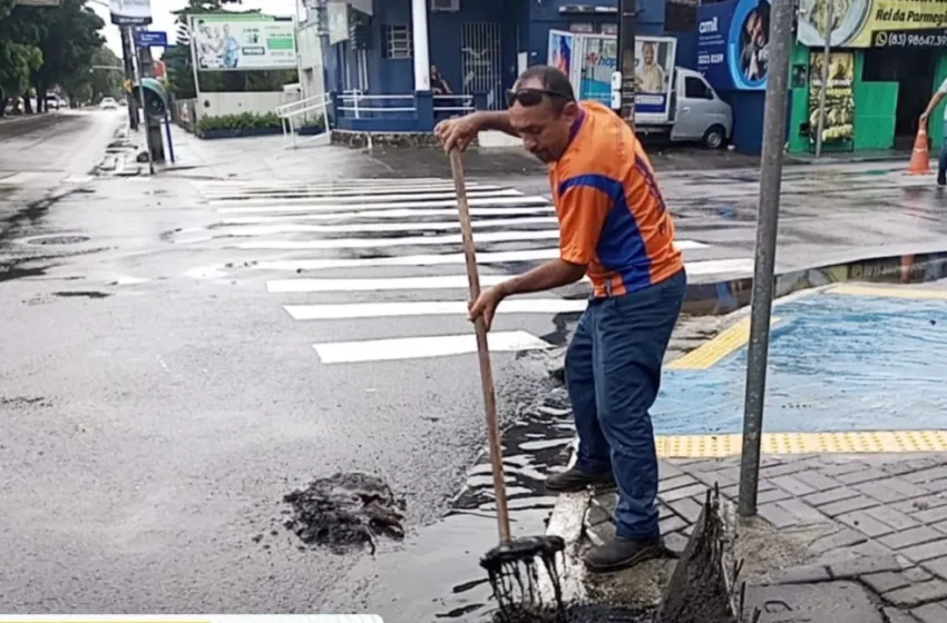  Seinfra reforça ações na rede de galerias para minimizar efeitos da chuva