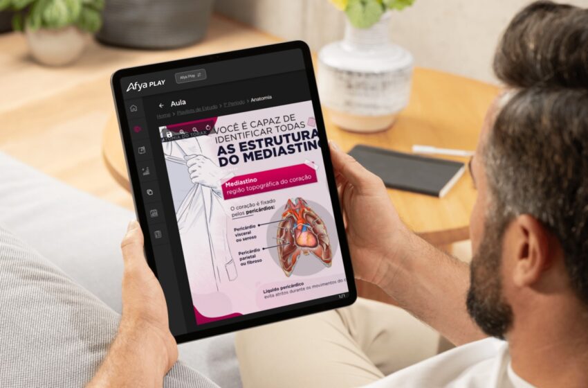 Mapas mentais, podcasts e imagens 3D do corpo humano: Afya oferece plataforma gratuita de conteúdo para estudantes de medicina