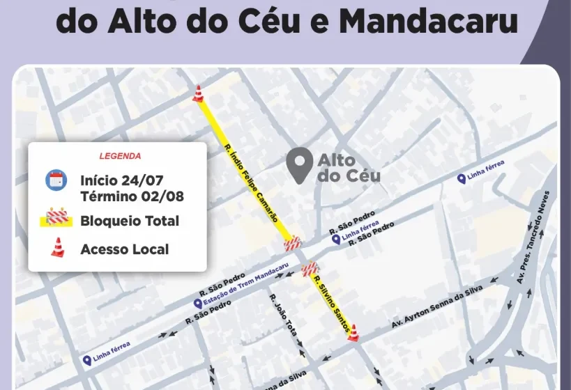 Semob-JP autoriza bloqueio total de ruas para execução de obra em estação elevatória de esgoto
