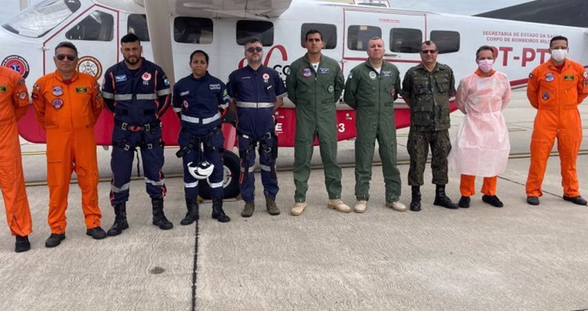 Adolescente ferido em acidente no RJ é transferido para a Paraíba em aeronave do Grame