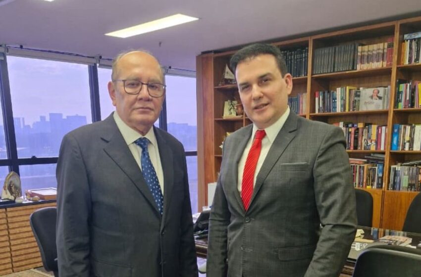  Presidente do Sistema Master de Comunicação, Alex Filho, é Recebido pelo Ministro Gilmar Mendes em Visita de Cortesia