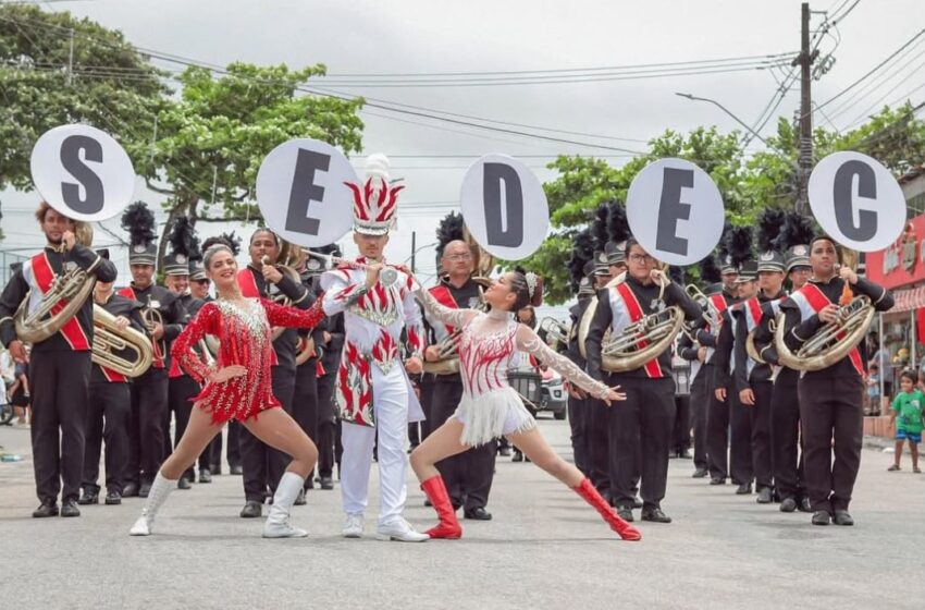 Banda Marcial da Secretaria de Educação se apresenta nesta segunda-feira no Parque Solon de Lucena