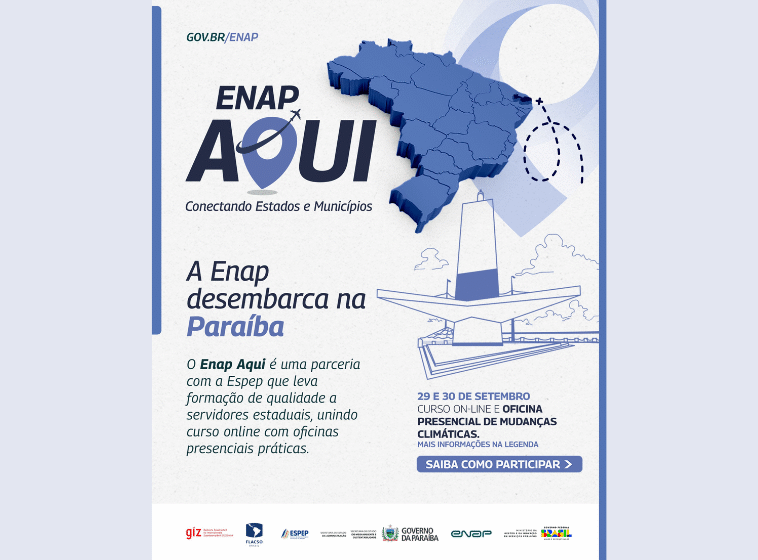  Enap promove oficina presencial sobre mudanças climáticas para servidores públicos na Paraíba