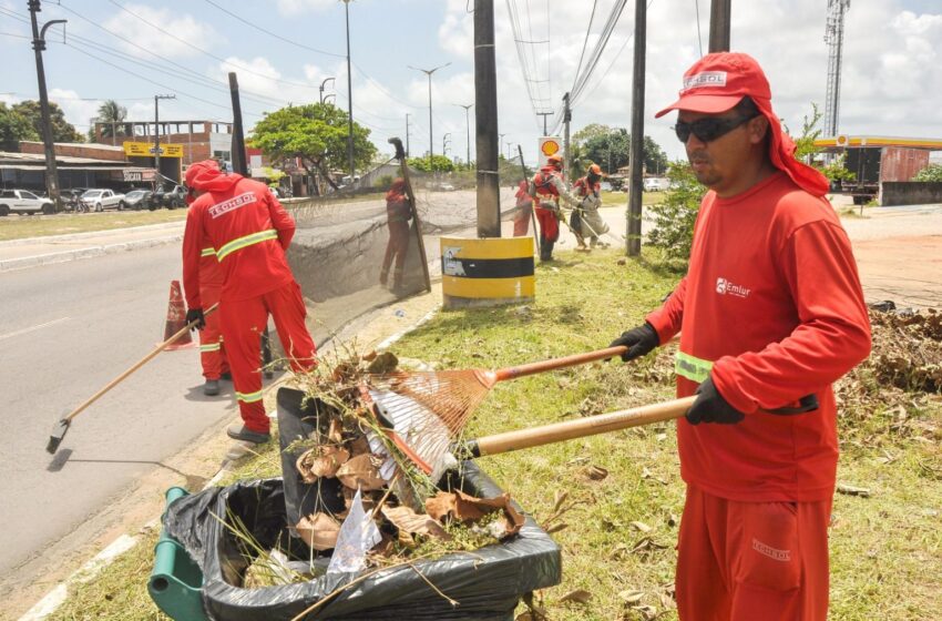  Emlur realiza serviços de conservação em dez bairros da Capital