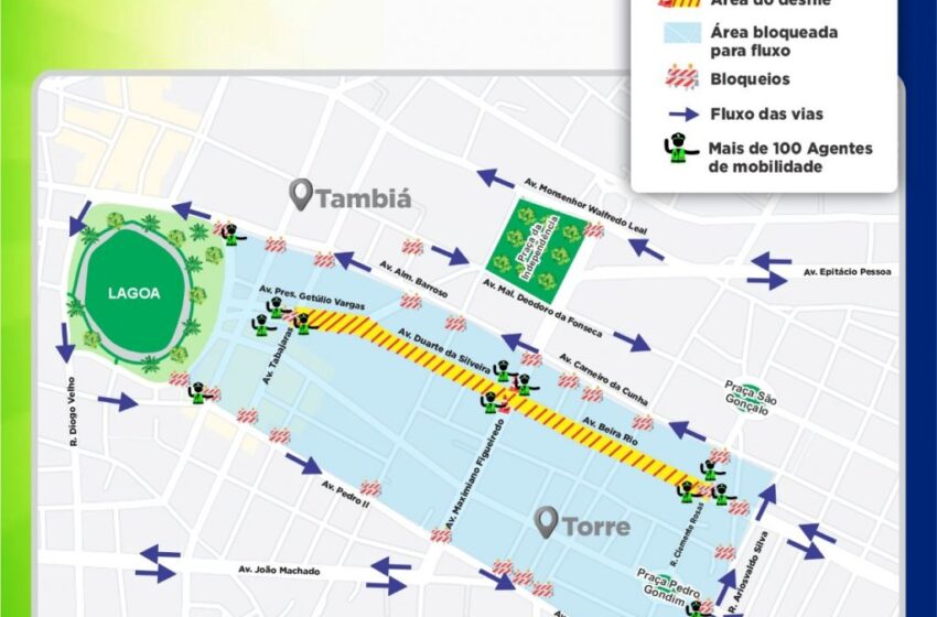  Semob-JP define planos de trânsito e transportes para desfile cívico na Avenida Duarte da Silveira