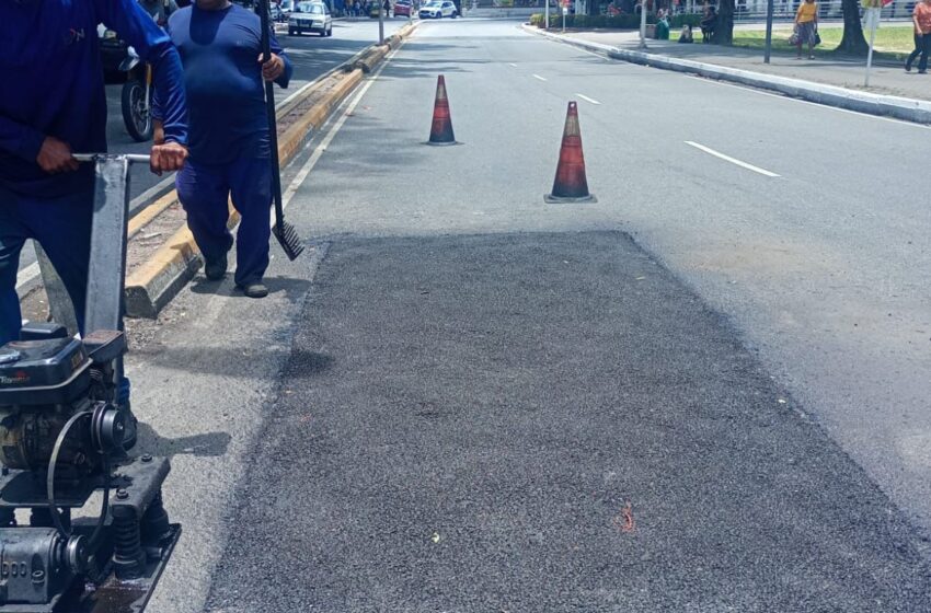 Seinfra encerra semana com Operação Tapa-Buraco em 38 bairros de João Pessoa