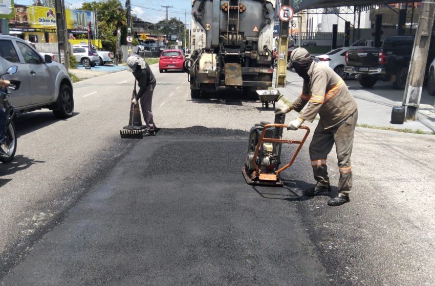  Operação Tapa-Buraco da Seinfra avança e atinge mais de 30 bairros no começo desta semana