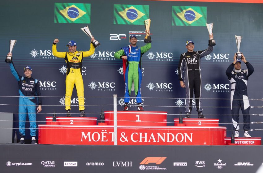  George Filho sobe ao pódio no Campeonato Sprint 2025 da Porsche Cup Brasil