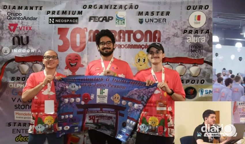  Estudantes do IFPB conquistam 1º lugar entre institutos federais na Maratona SBC de Programação