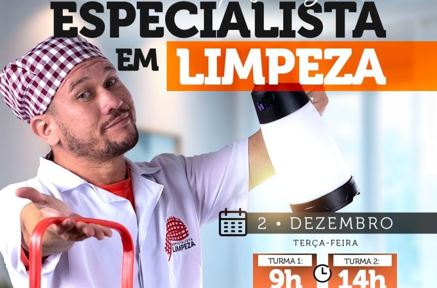  Workshop gratuito ensina metodologia inovadora de limpeza profissional em João Pessoa