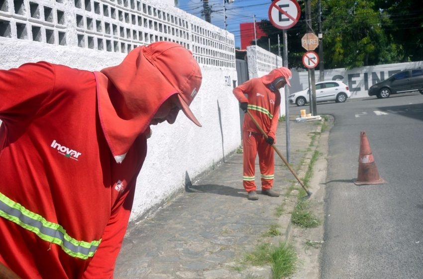  Emlur finaliza a semana com operação de limpeza em diversos bairros de João Pessoa