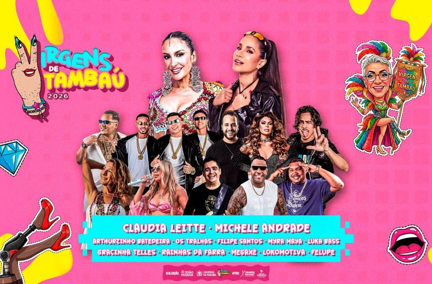  Virgens de Tambaú celebram 39 anos homenageando Zeba Lyra em desfile histórico com Cláudia Leitte e Michele Andrade
