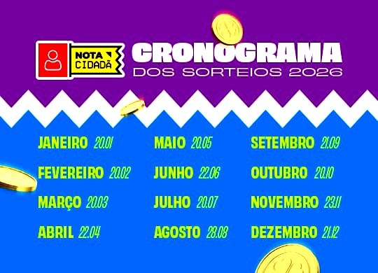  Programa Nota Cidadã terá continuidade pelo sétimo ano consecutivo