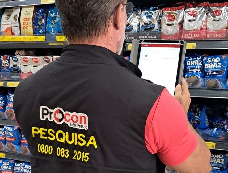  Pesquisa do Procon-JP em supermercados para preço do café encontra diferença de até R$ 20