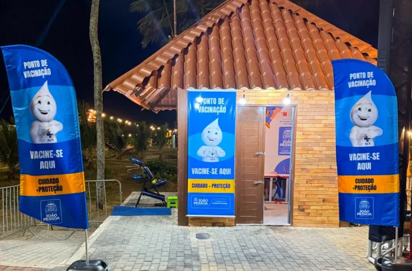 Novo ponto de vacinação passa a funcionar na orla de João Pessoa
