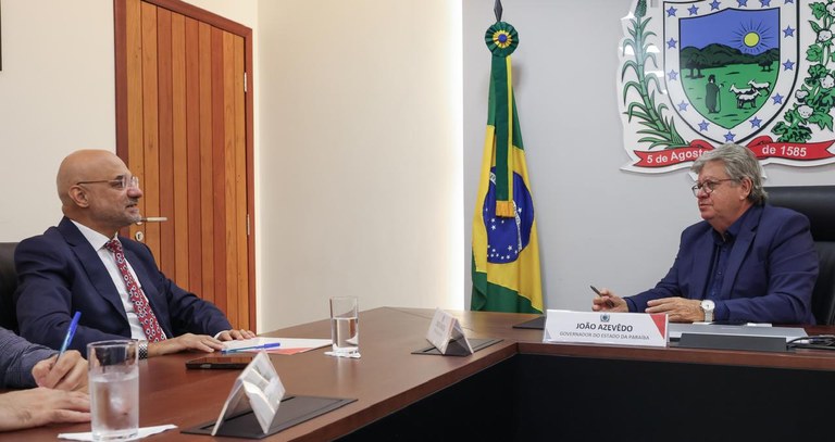  Governador João Azevêdo se reúne com embaixador da Índia para tratar de cooperação em educação e tecnologia